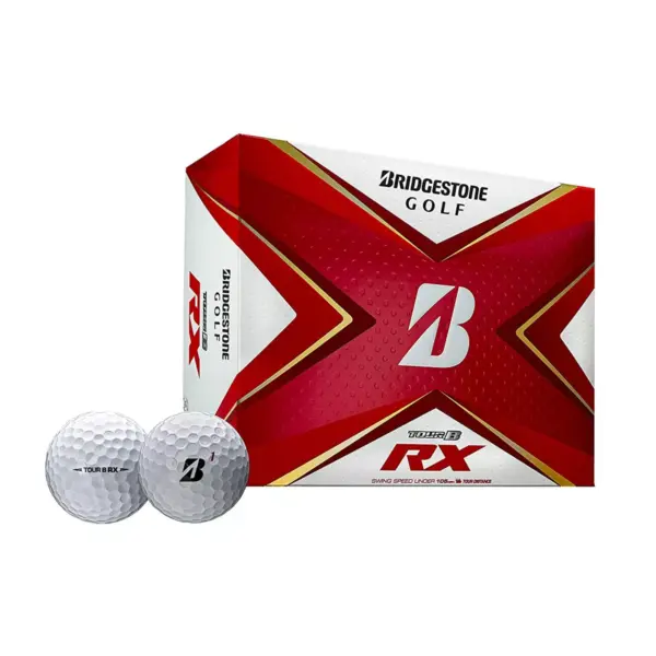 Bridgestone 2020 Tour B RX Reactive Urethane Long Distance Impact Modified White Golf Balls, 1 Dozen