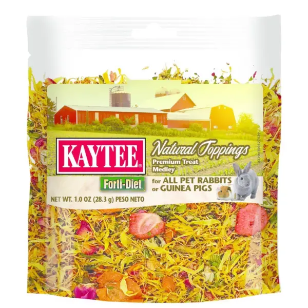 Kaytee Natural Toppings Rabbit Guinea Pig Treats - 1oz