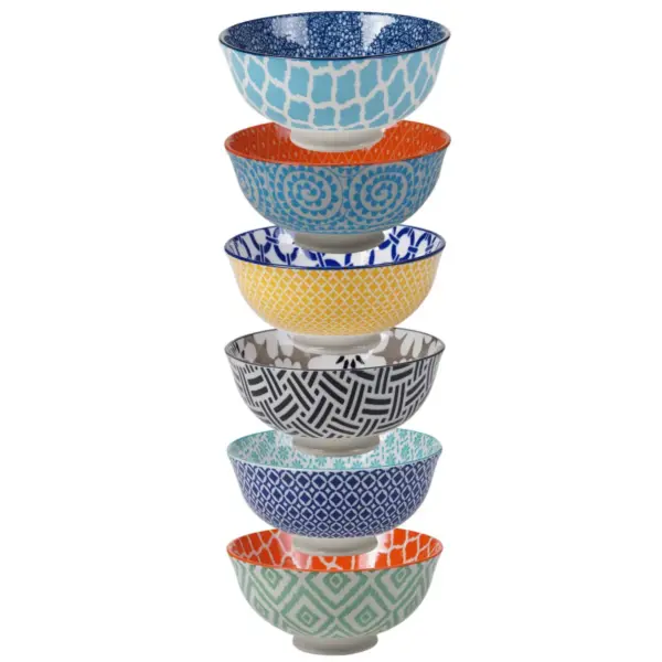 10oz 6pk Porcelain Chelsea Snack Bowls - Certified International