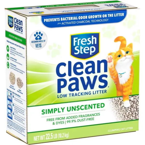 Fresh Step - Clean Paws Unscented Clumping Cat Litter - 22.5lb