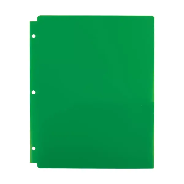 Staples 2 Pocket Poly Folder Green 920301