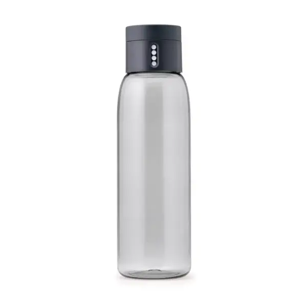 Joseph Joseph 20oz Dot Hydration Tracking Water Bottle Gray