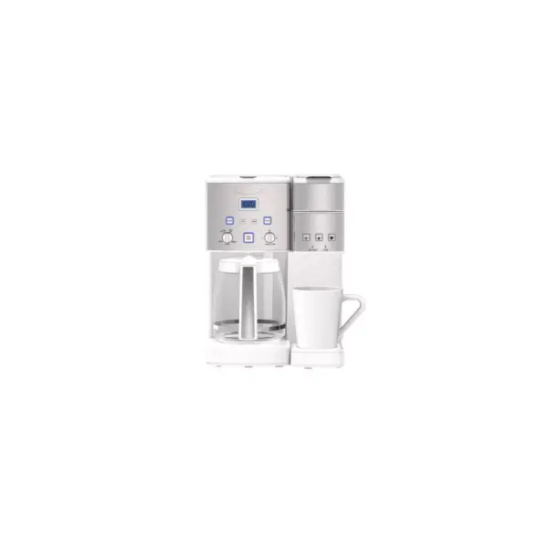 Cuisinart Coffee Center 12-Cup Coffeemaker and Single-Serve Brewer - White - SS-15WP1