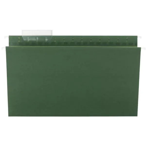 Smead Tuff Hanging Folder with Easy Slide Tab Legal Standard Green 20/Pack 64136