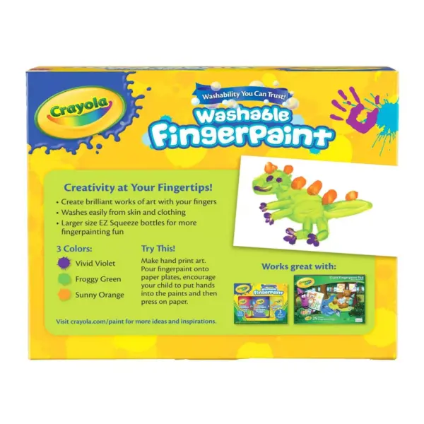 Crayola 3ct Washable Fingerpaints