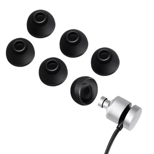 Insten Silicone Eartips for All 4.5-5.5mm Nozzle In-Ear / True Wireless EarBuds Replacement, 3 Pairs Medium Size with Storage Box