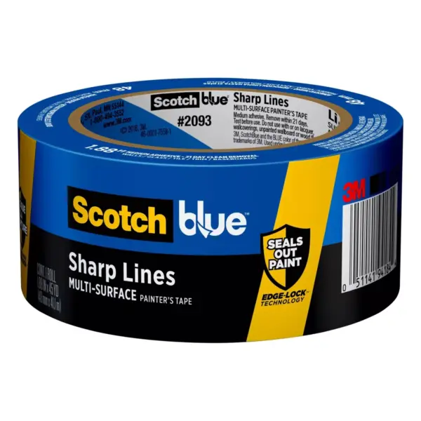 ScotchBlue 1.88 in x 45 yd Trim + Baseboards Painter's Tape with Edge-Lock