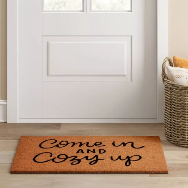 1'6"x2'6" Come In and Cozy Up Doormat Black - Threshold™