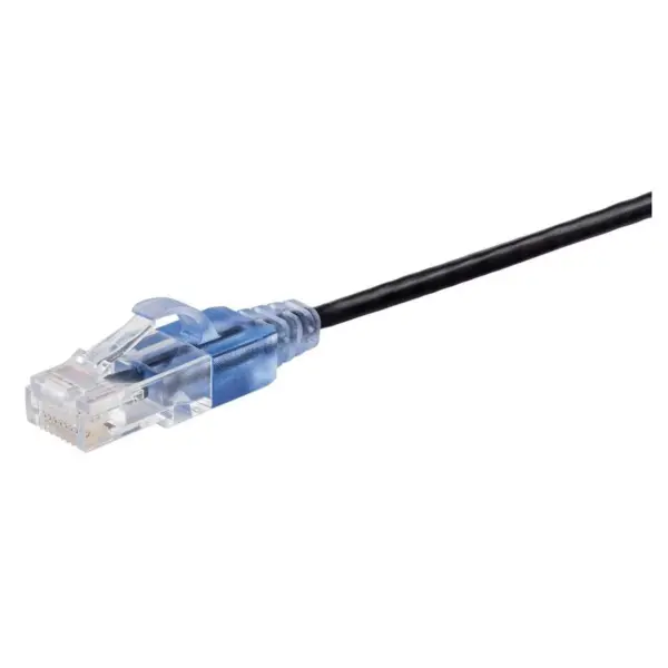 Monoprice Cat6A Ethernet Patch Cable - 14 Feet Black | Network Internet Cord - RJ45, 550Mhz, UTP, Pure Bare Copper Wire, 10G, 30AWG, 10-Pack - SlimRun