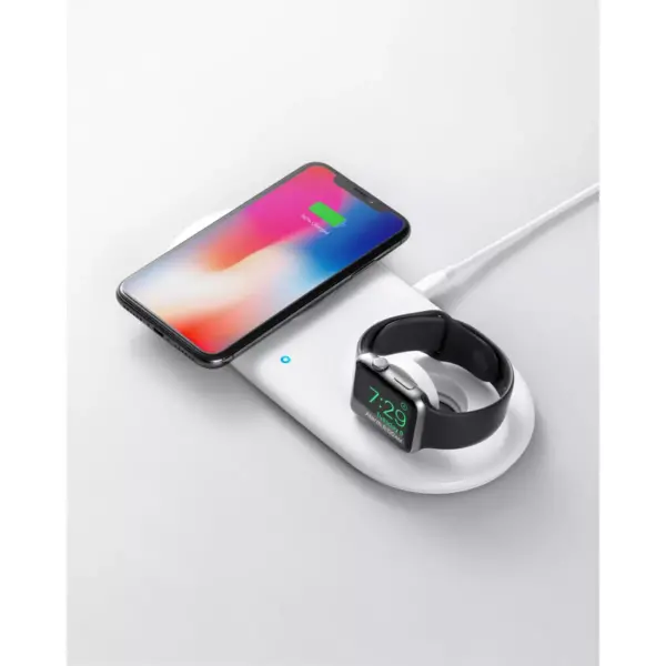 Anker PowerWave+ Qi Wireless Pad (with Apple Watch Holder) - Black