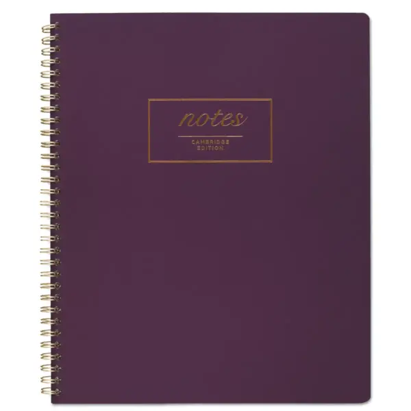 Cambridge Fashion Twinwire Business Notebook 11 x 9 Purple. 80 Sheets 49567