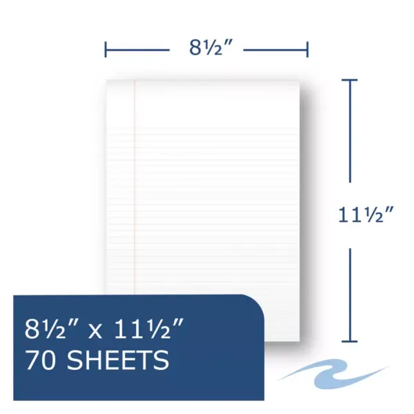 Roaring Spring Environotes Sugarcane Notebook 8 1/2 x 11 1/2 Flipper 80 Sheets College Rule 13363