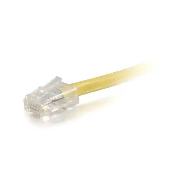 C2G-10ft Cat5e Non-Booted Unshielded (UTP) Network Patch Cable - Yellow - Category 5e for Network Device - RJ-45 Male - RJ-45 Male - 10ft - Yellow