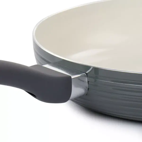 Oster Ridge Valley 12 Inch Aluminum Nonstick Frying Pan in Grey