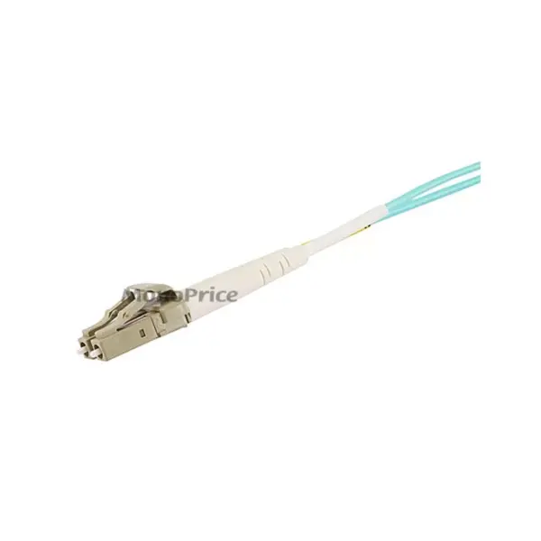 Monoprice Fiber Optic Cable - 20 Meter - Aqua | LC to LC, OM3, 50/125 Type, Multi Mode, 10Gb, Duplex