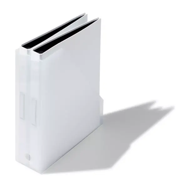 Like-It MX-19 Versatile Home and Office Desktop Storage Solution Paperwork/Folder File Box Organizer, White (2 Pack)