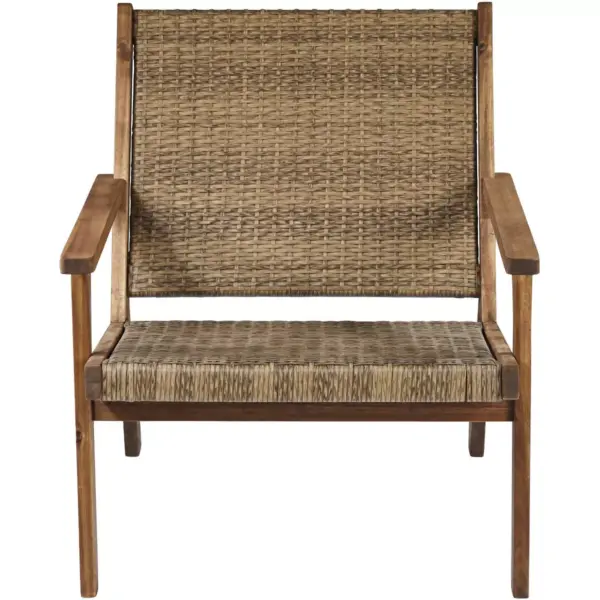 Teal Island Designs Perry 27 3/4" Wide Natural Wood Outdoor Armchair