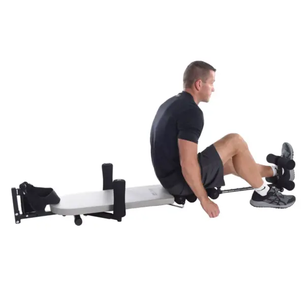 Stamina InLine Back Stretch Bench with Cervical Traction - Gray