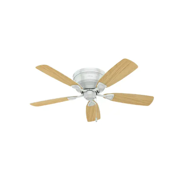 48" LED Low Profile Ceiling Fan (Includes Energy Efficient Light Bulb) White - Hunter