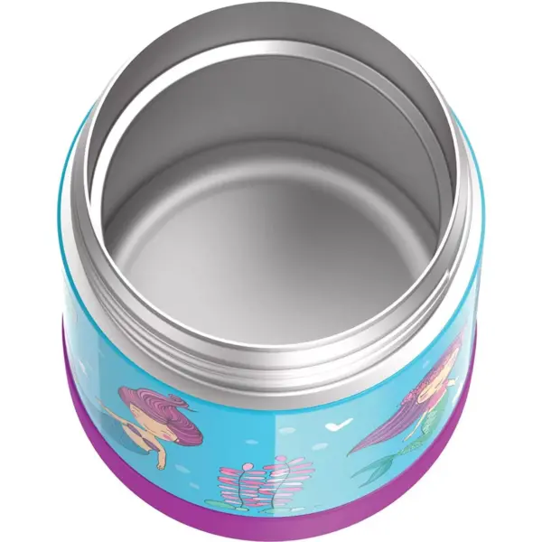 THERMOS FUNTAINER 10 Ounce Stainless Steel Vacuum Insulated Kids Food Jar, Mermaids