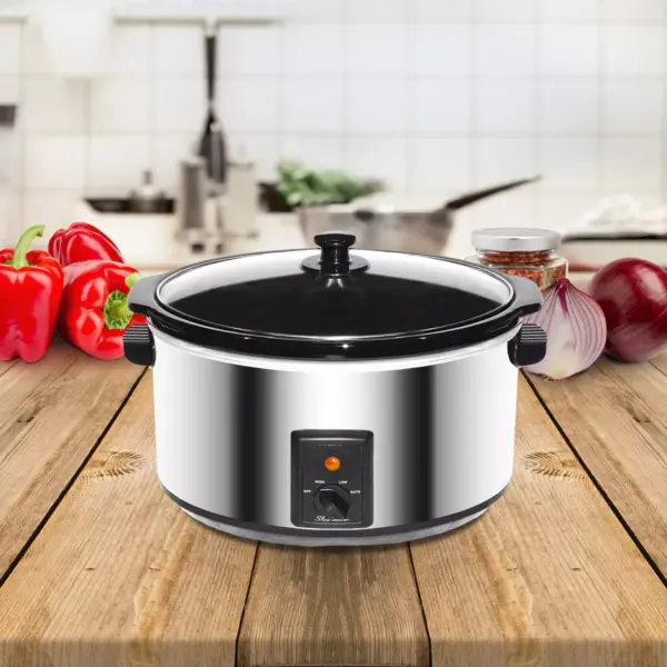 Brentwood 8.0 Quart Slow Cooker Stainless Steel