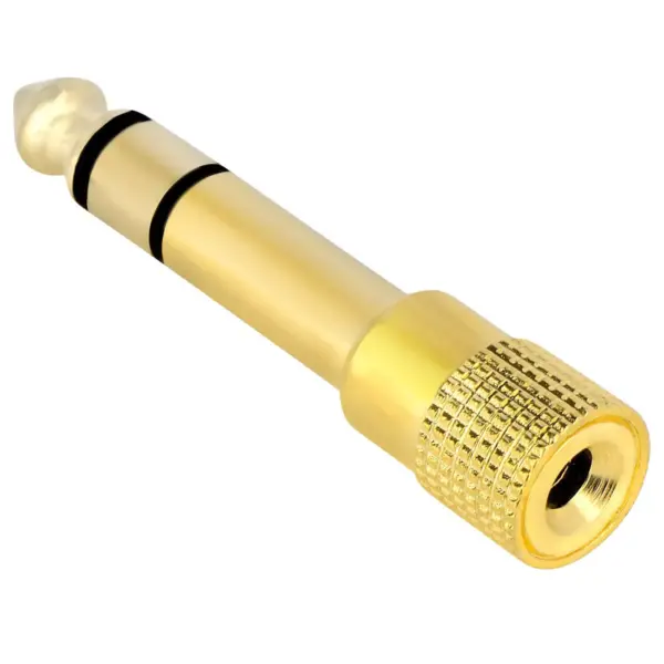 INSTEN 1/4" 6.35mm to 1/8" 3.5mm M/F Audio Adapter, Gold