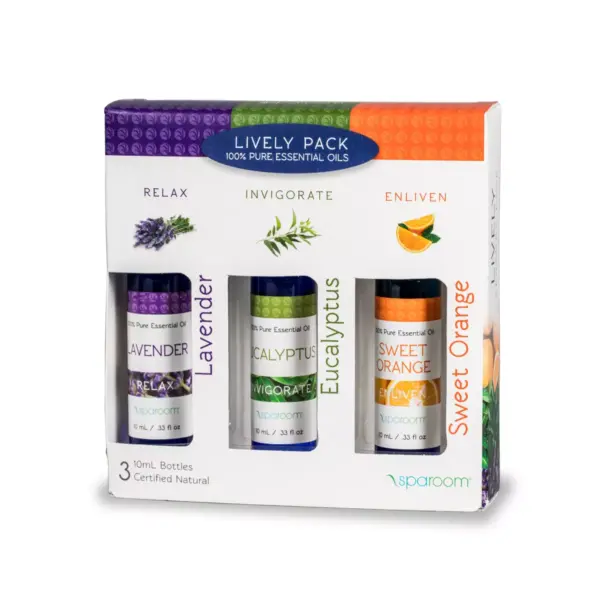 10ml 3pk 100% Pure Essential Oil Lavender Eucalyptus & Sweet Orange - SpaRoom