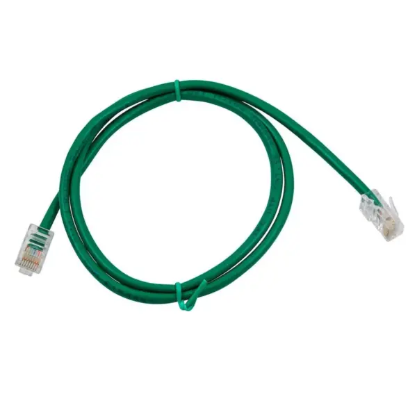 Monoprice Cat5e Ethernet Patch Cable - 3 Feet - Green | Network Internet Cord - RJ45, Stranded, 350Mhz, UTP, Pure Bare Copper Wire, 24AWG - Zeroboot