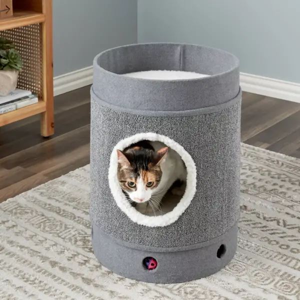 Two by Two Hawthorn Cat Tower - Gray