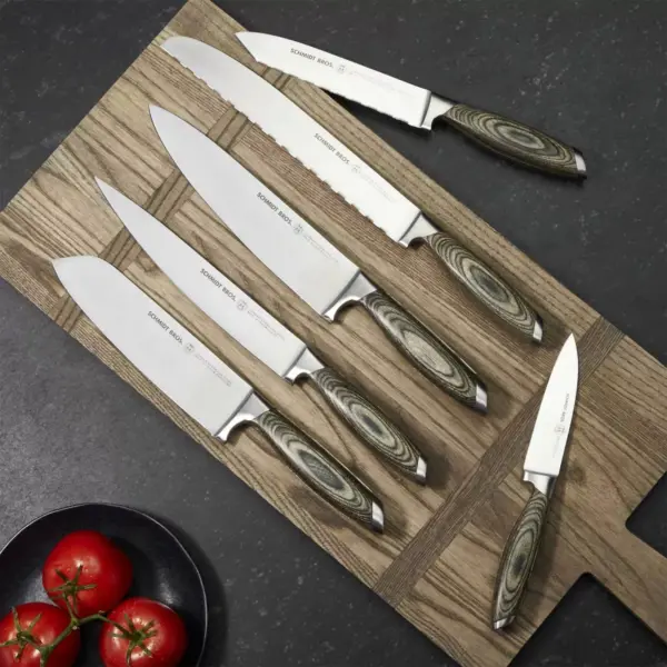 Schmidt Brothers Cutlery Bonded Ash 7pc Knife Block Set