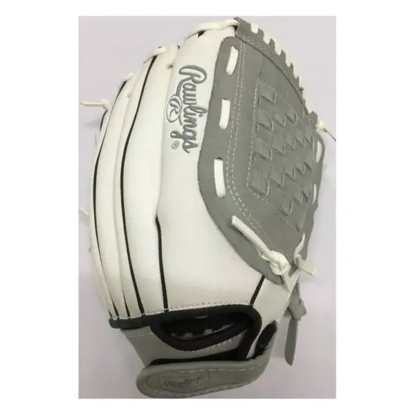 Rawlings 12" Fielding Gloves - White/Gray