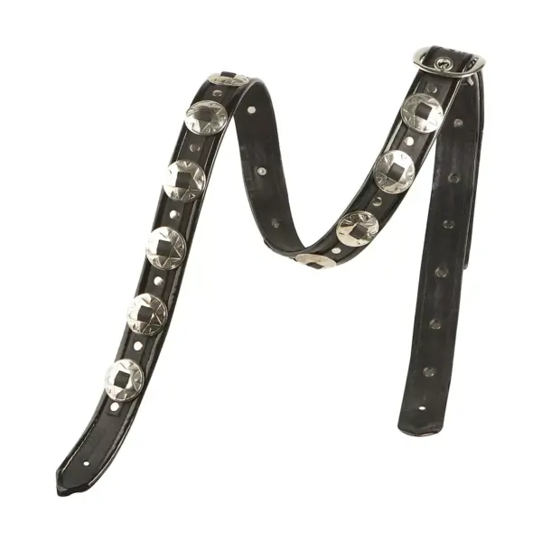 Jodi Head M-Star Concho Guitar Strap Black, Black Binding