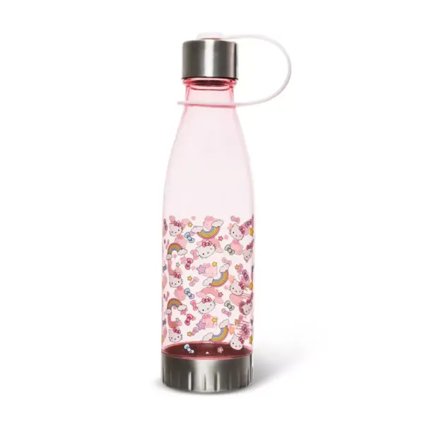 Hello Kitty 20oz Plastic Tritan Water Bottle - Silver Buffalo