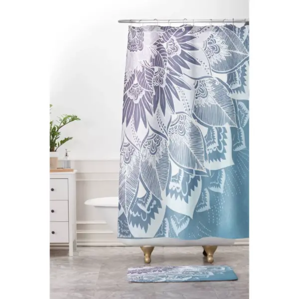 RosebudStudio Friendship Shower Curtain Light Blue - Deny Designs