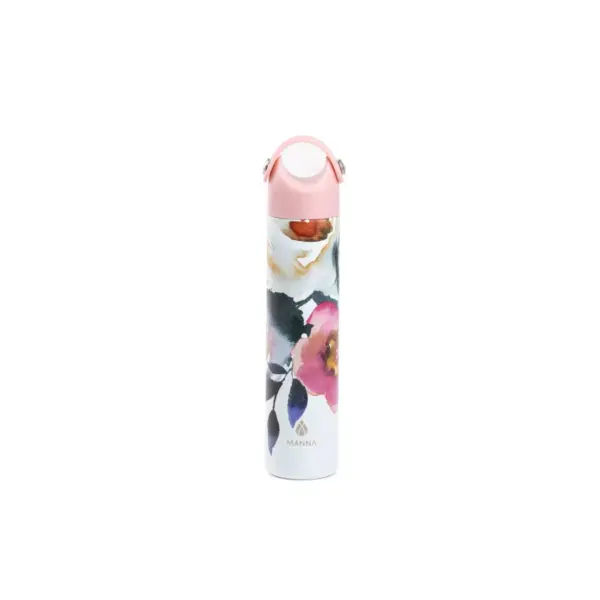 Manna 10oz Stainless Steel Floral Hydration Bottle