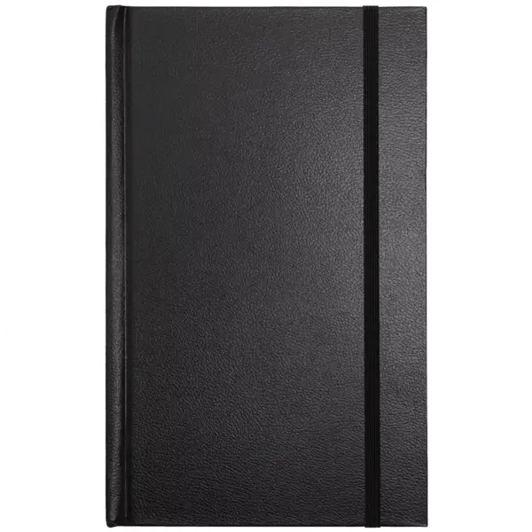 Paper Junkie Professional Stone Paper Notebook, Black Hardcover with Leather Feel, 5.25 x 8.5 inches