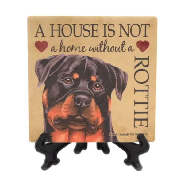 Animal 4.0" Rottweiler- Home Cork Back Coaster Easel Sjt Enterprises  -  Coasters