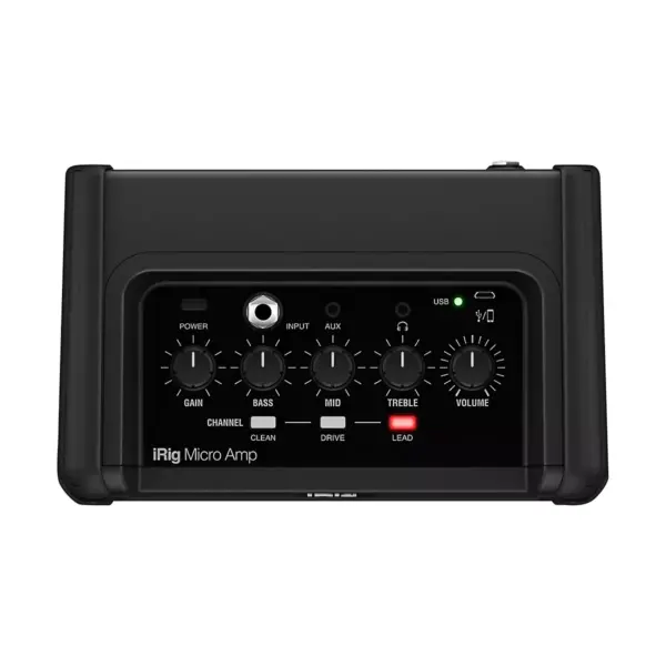 IK Multimedia iRig Micro Amp 15W 1x4 Battery-Powered Guitar Combo Amp Black