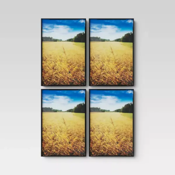 4" X 6" Set of 4 Format Frames Black - Room Essentials™