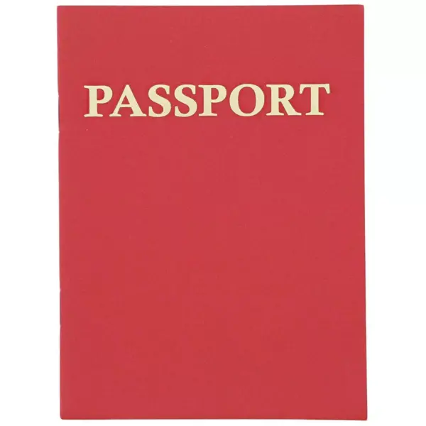 Kids Blank Passport Journal Notebooks (24 Count), Red