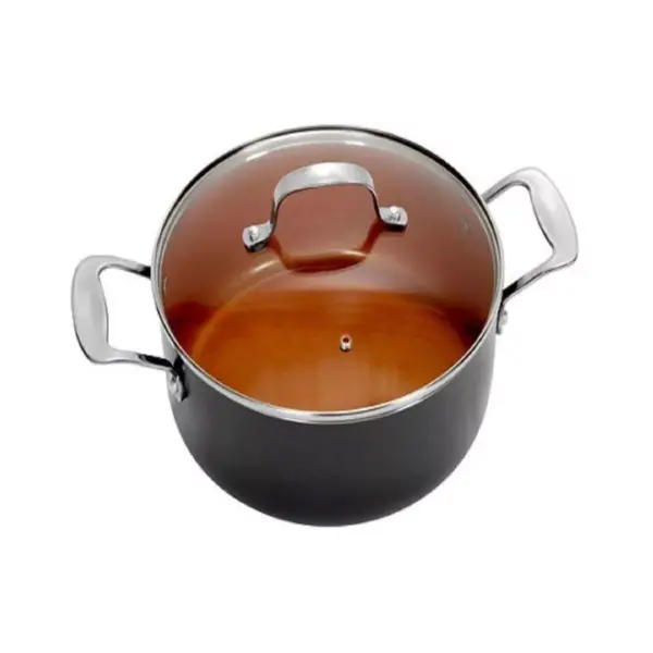 Gotham Steel Ti-cerama 7qt Stock Pot with Lid