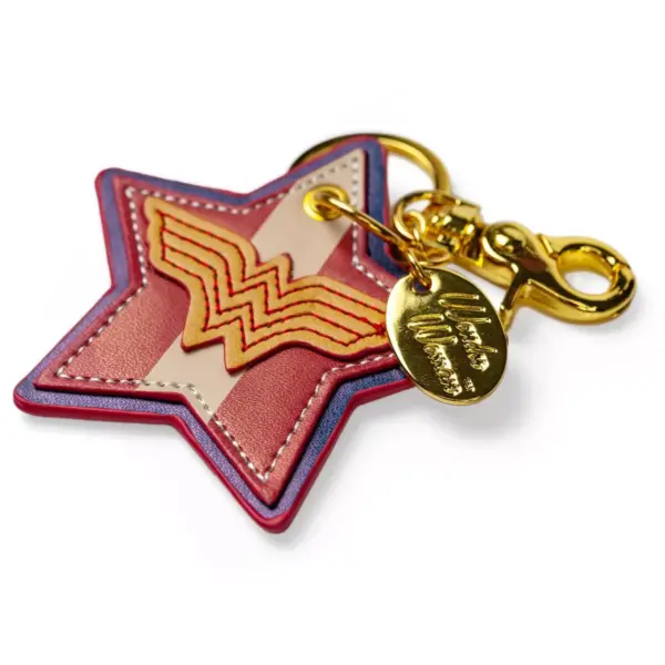 Crowded Coop, LLC DC Comics Bombshells Wonder Woman Faux Leather Keychain