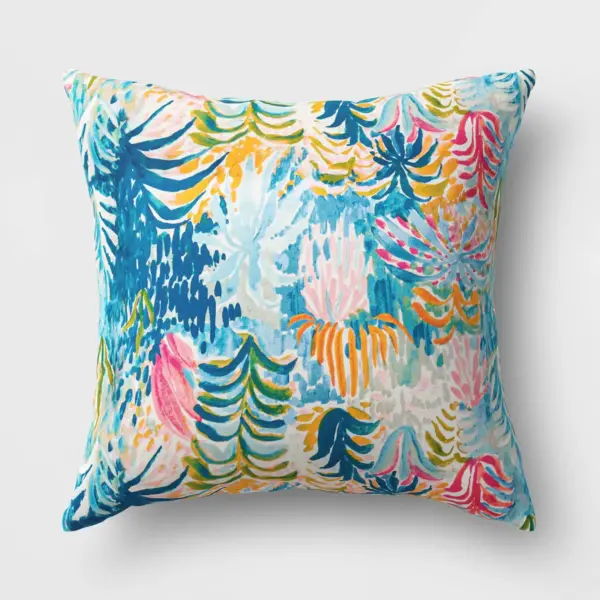 Palm Bird Reversible Throw Pillow - Opalhouse™