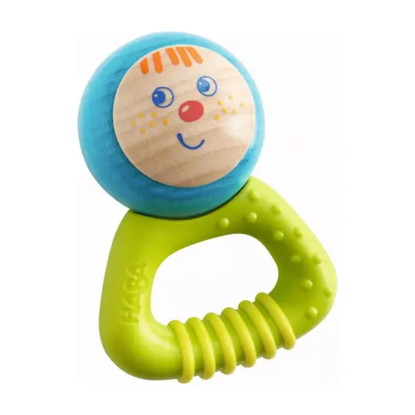 HABA Musical Character Bella - Jingling Rattle, Clutching Toy and Teether