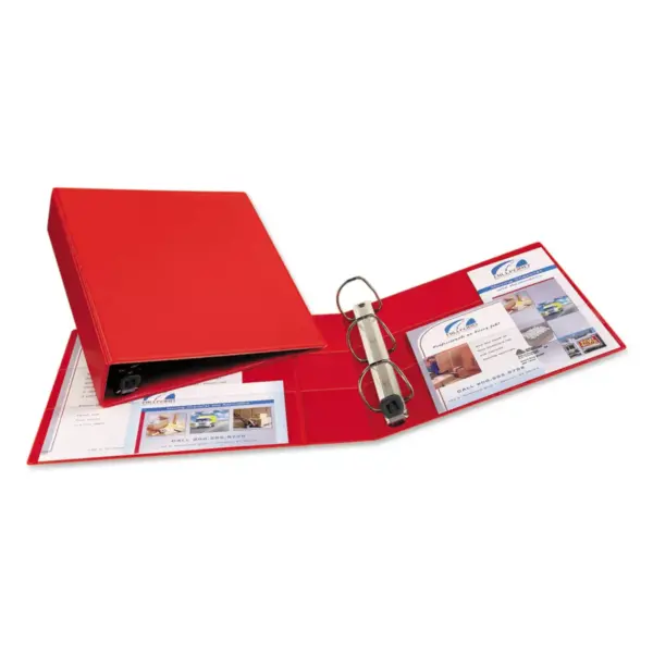 Avery Heavy-Duty Binder with One Touch EZD Rings 11 x 8 1/2 2" Capacity Red 79582