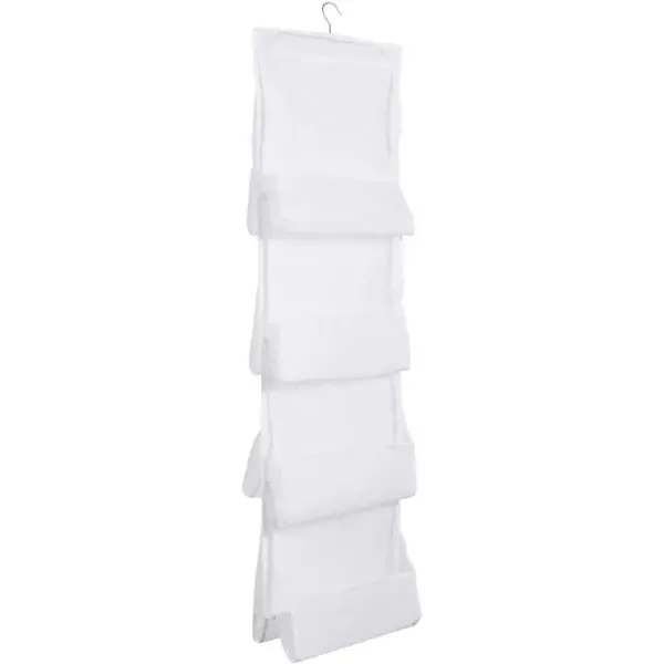 Okuna Outpost 2 Pack Hanging Purse Organizer for Closet Storage, White Mesh (48 x 13.8 in)