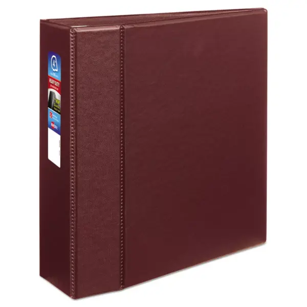 Avery Heavy-Duty Binder with One Touch EZD Rings 11 x 8 1/2 4" Capacity Maroon 79364