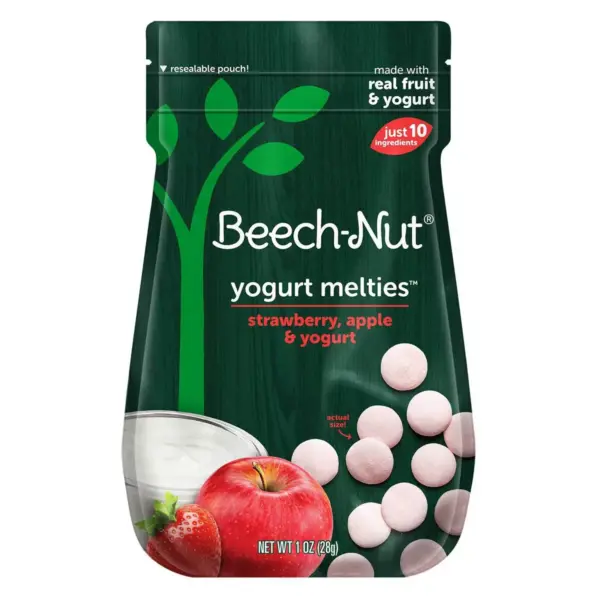 Beech-Nut Strawberry Apple & Yogurt Melties - 1oz