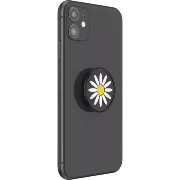 PopSockets PopGrip Cell Phone Grip & Stand - Festival Daisy Black