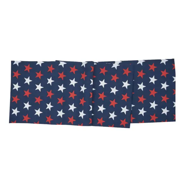 C&F Home 13" x 72" Liberty Stars Table July 4th Runner